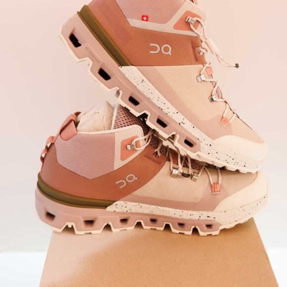 ON Running Cloudtrax Running Sneakers Size 8 Womens Rose Ivory - Picture 4 of 13